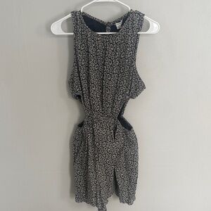 American Eagle Outfitters Floral Black and White Dress